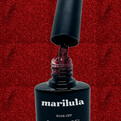 Vernis Semi Permanent - Rouge Paillette